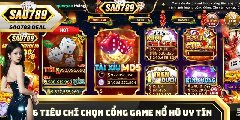 Top Game Nổ Hũ Uy Tín Nhất 2025 Mà Bạn Không Nên Bỏ Qua 1 6 tiêu chí lựa chọn cổng game nổ hũ uy tín